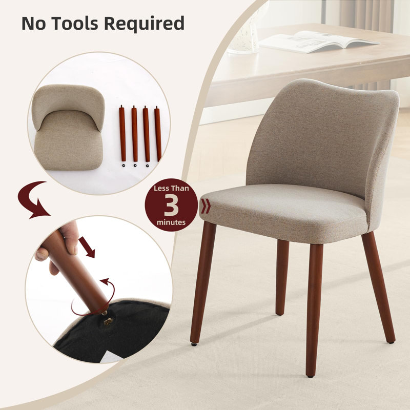 Side Chair in Brown