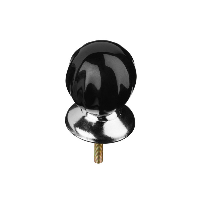 Aadithya Round Knob, Black