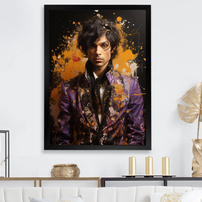 «Prince In Plum Pop Art», art mural sur toile_105833