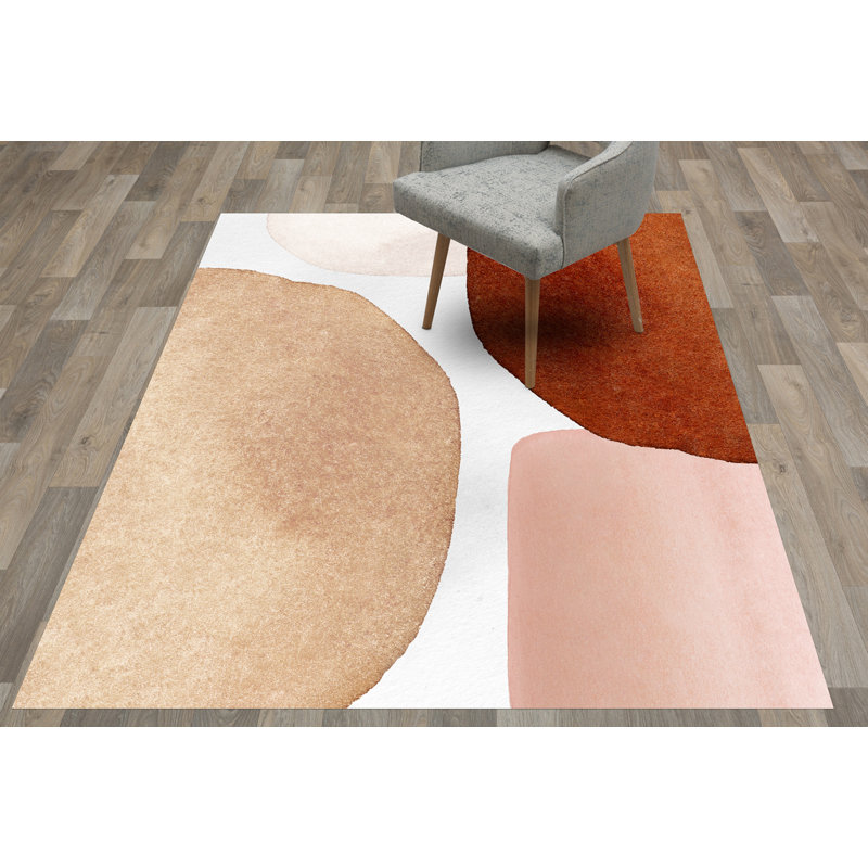 Derryck Vinyl Machine Printed Area Rug, Rectangle 133 x 200cm