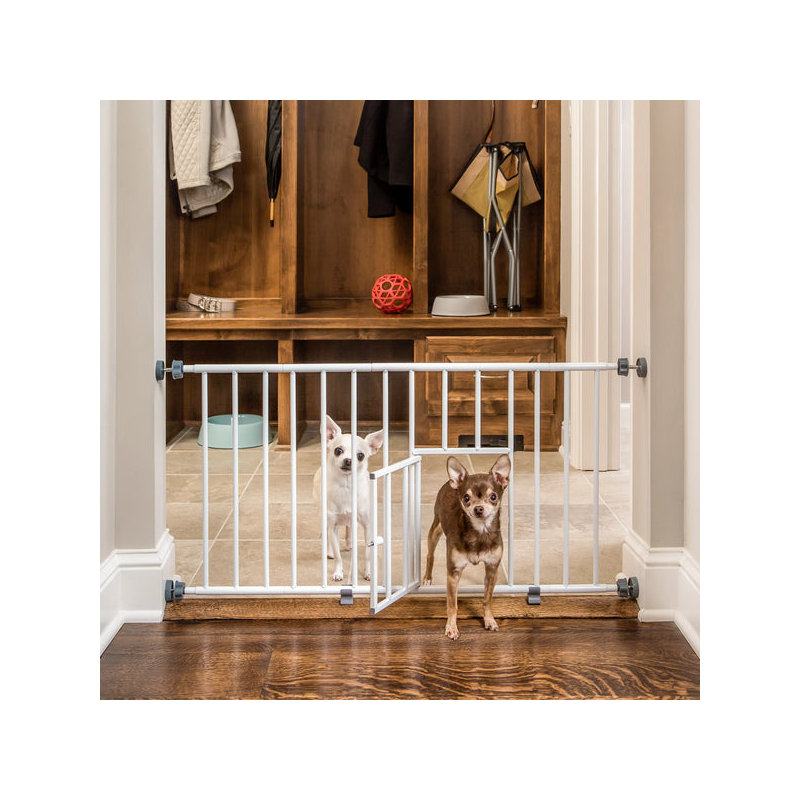 Mini barrière avec porte pour animaux