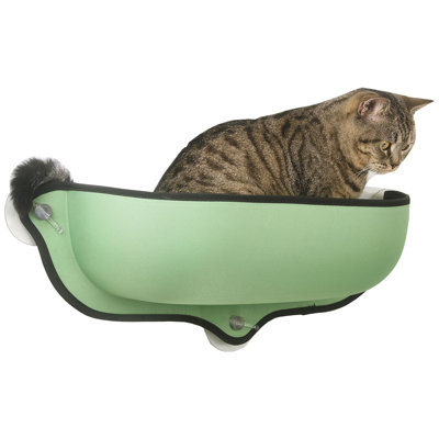 Chatière avec lit à ventouse et lit pour animaux de compagnie Pet Gravity-Lounge