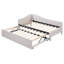 Lit de jour simple tapissier en L rembourré en forme de L avec lit gigogne-224512647