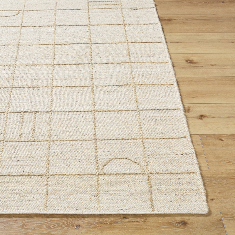 Wool Plaid Indoor Rug, Rectangle 8' x 10'