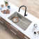 Builder Stylish Dual-Mount 27" Stainless Steel Single Bowl Kitchen Sink with Grid and Strainer