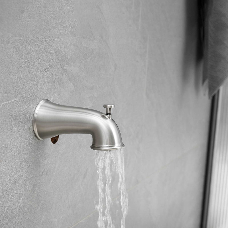 Faucet Modern Shower Faucet, Tub And Shower Trim Kit With Single-Spray Touch-Clean Round Shower Head (Valve Not Included)