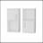 White 2 Bathroom Medicine Cabinets With Open Shelf-716040571