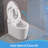 Smart Toilet With Built - In Bidet, And One Piece Design, Auto Open/Close Lid By Radar Sensor, Flush System, Heated Seat Adjustable Temperature, Warm Water Wash Bubble Wash. Multiple Modes Like Move