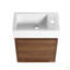 Petit meuble-lavabo flottant de 18 pouces avec lavabo simple, convenant à une petite salle de bain