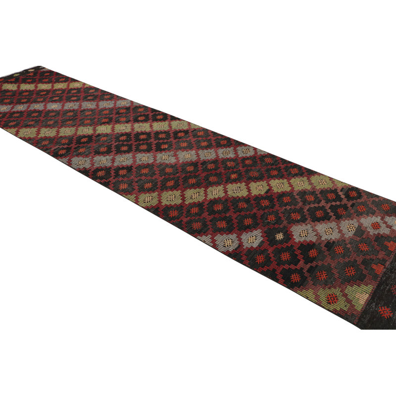 One-of-a-Kind 3' X 12' Hand Knotted Area Rug