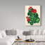 «Red Geranium» par Dartis, art textuel sur toile tendue-25331687