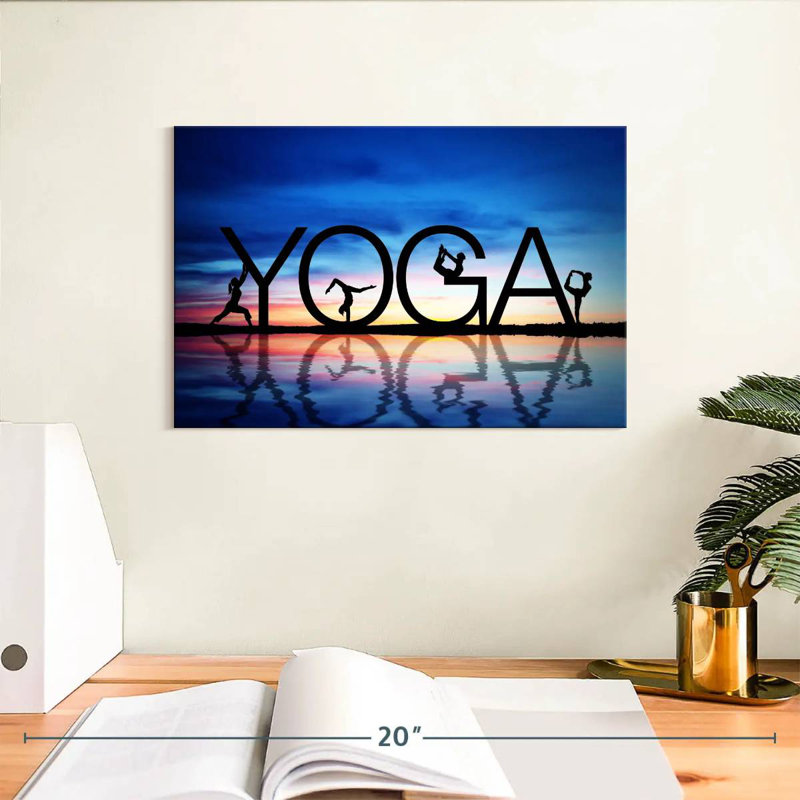 Yoga letters Sireci, H 8 po x l 12 po