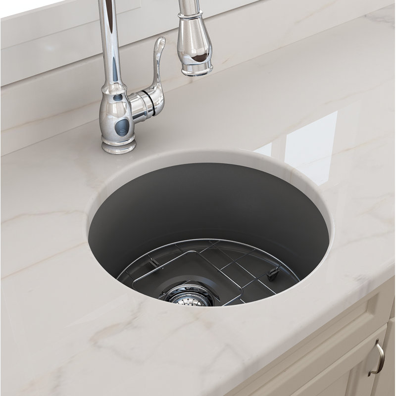 18.5'' L Kitchen Sink, Glossy White