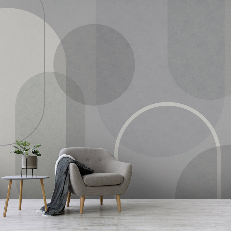 Superfresco Easy Arched Geometric Muted Colours Print To Order Mural, Blue
