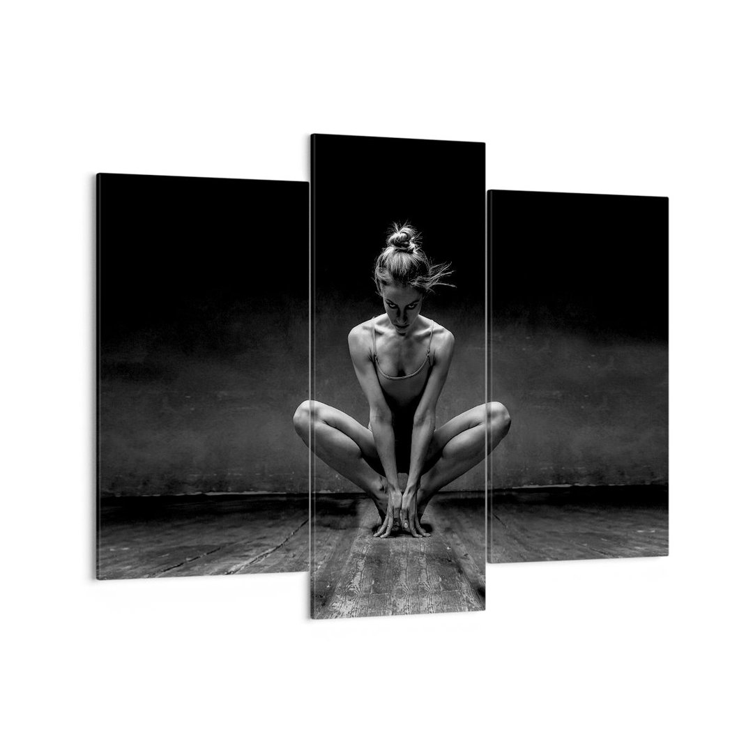 3-tlg. Leinwandbilder-Set Dancer Woman Ballerina