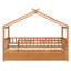 Lit simple en bois avec lit gigogne simple, noyer-409699949-409699950