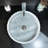 AA Warehousing 15.75'' White Stone Circular Bathroom Sink