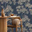 Shanieka Floral Metallic Wallpaper Double Roll-1258654219