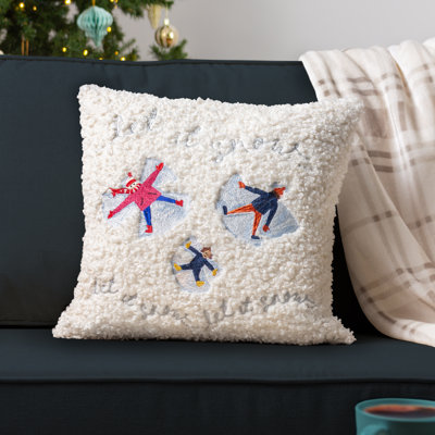 White Square Cushion