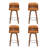 Bresha Swivel Upholstered Faux Leather Counter Stool-94298566
