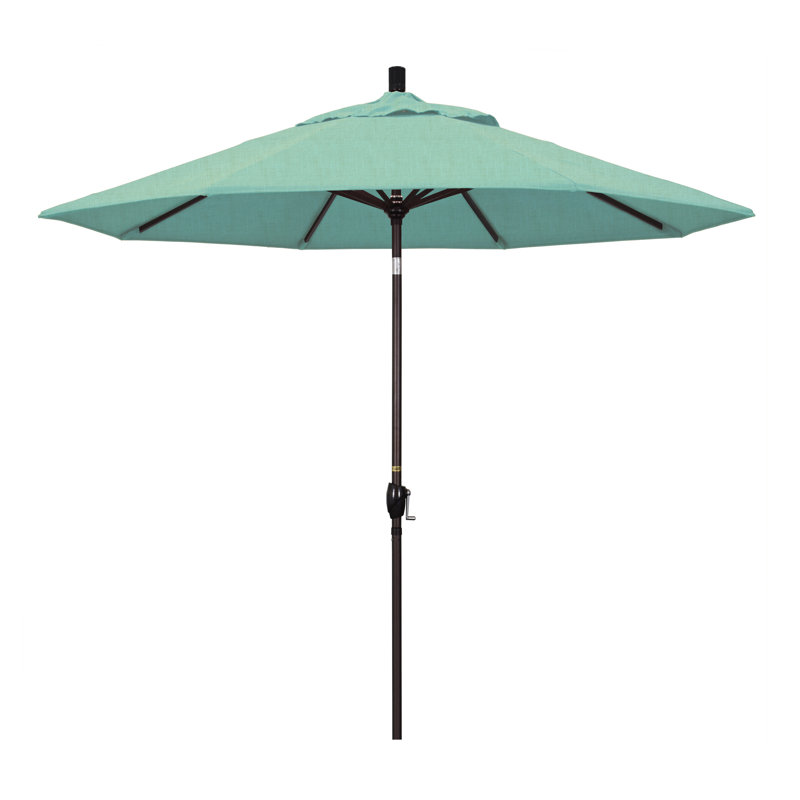 Parasol de marché 9 pi Ayomipo, Tissage uni Sunbrella® palette brume