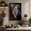 Lion in Profile Minimalist - Wrapped Canvas-801755493-801755516