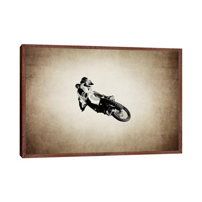 Motocross Vintage 1 Piece Wall Art on Canvas