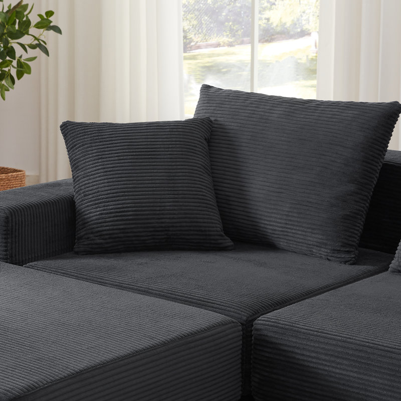 Canapé modulaire modulaire Loveaeat Cloud, Gris foncé