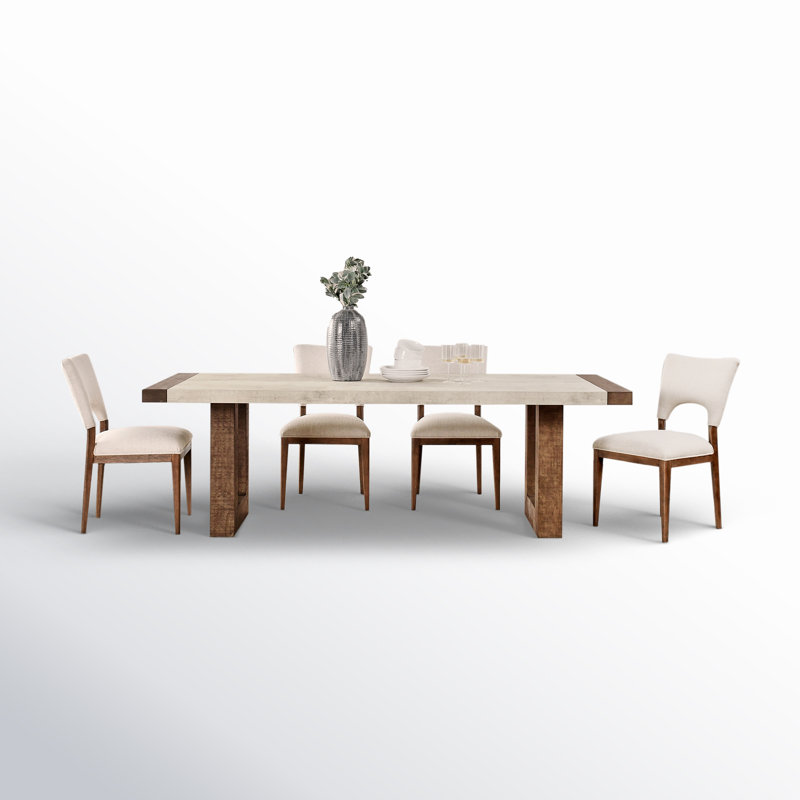 Westlund 5 piece Dining Set with Upholstered Chairs