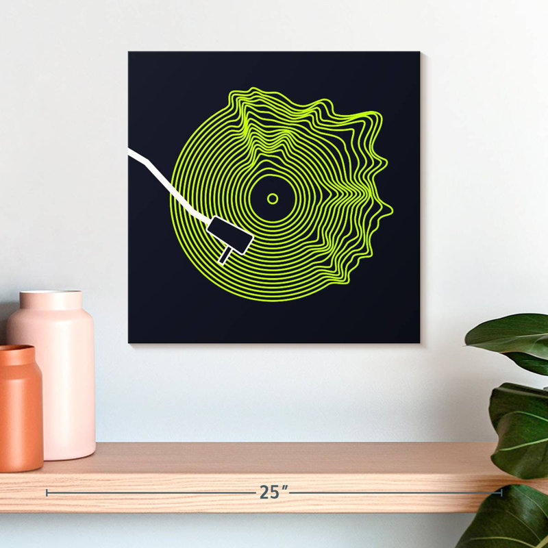 Disque vinyle Abarca Neon, H 16 po x l 16 po