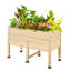 Wooden Raised Garden Bed with Legs,  Deep Elevated Planter Box for Deep-Rooted Plants, for Balcony,-1401985862