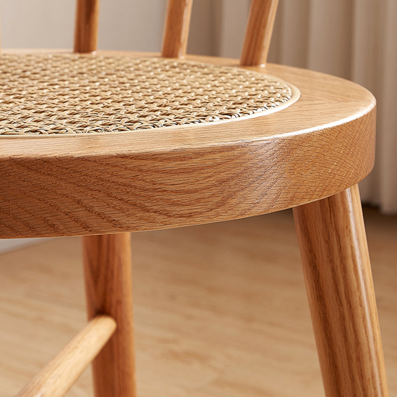 Table de salle à manger rectangulaire durable en chêne rouge