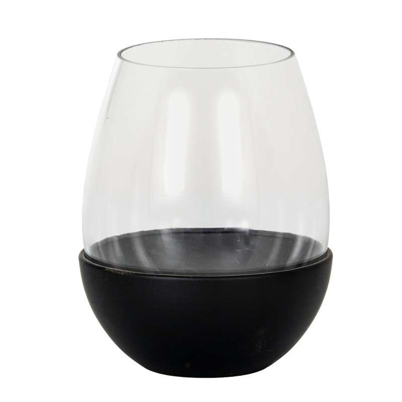 Anhat Glass Candle Accessories, 18 cm H x 14 cm W x 14 cm D