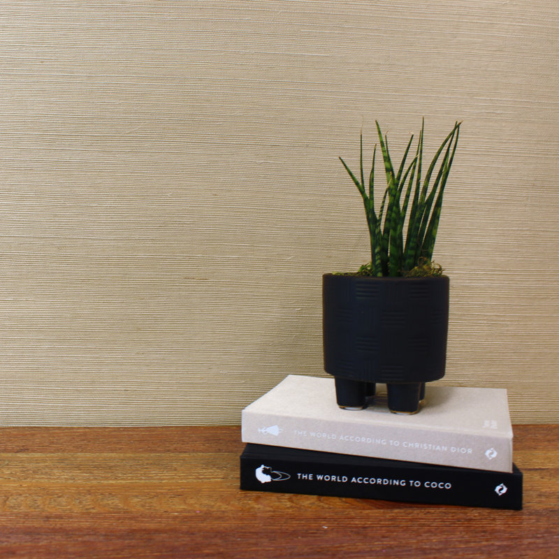 Papier peint sisal monochromatique Authentic Grasscloth, Naturel