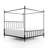 Magdaleno Metal Canopy Bed-184808844-184808843