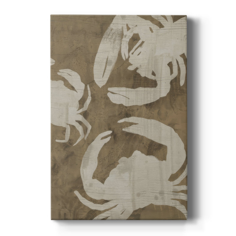 Crustacés à grain de bois I - galerie sur mesure, H 36 po x l 24 po