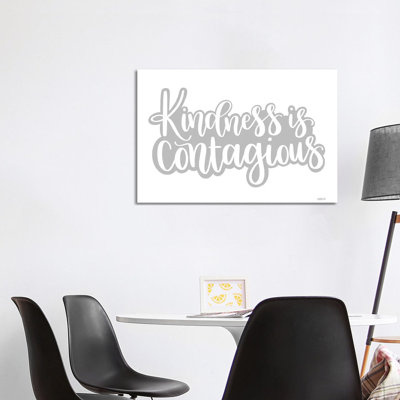 Kindness Is Contagious by Imperfect Dust - Wrapped Canvas Print