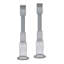 Freija 11" Tall Candle Holder, Smoke Gray (Set of 2)