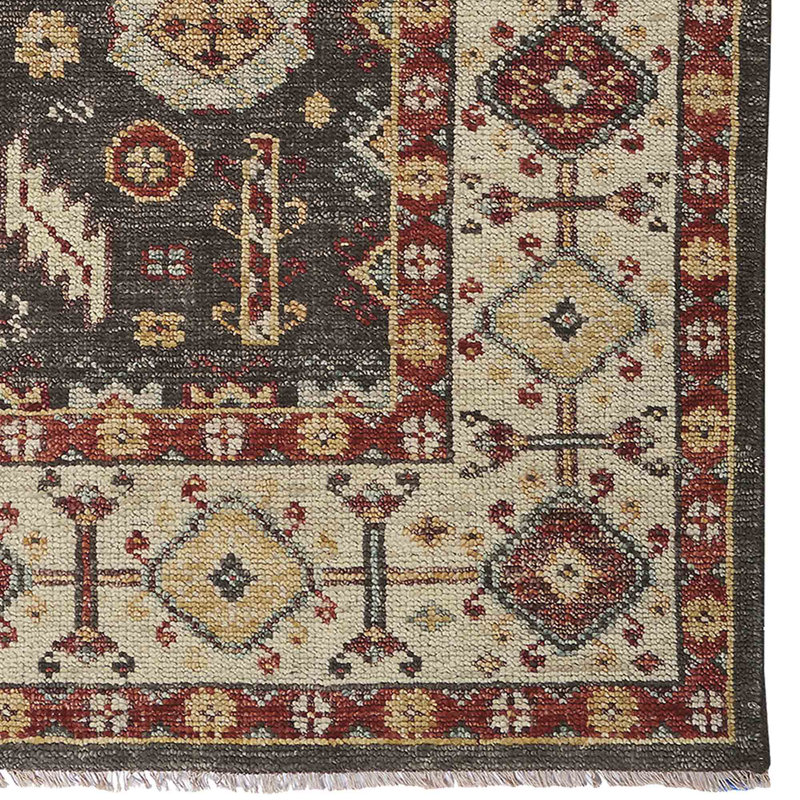 Snaider Hand Knotted Wool Oriental Rug, Rectangle 3' x 5'