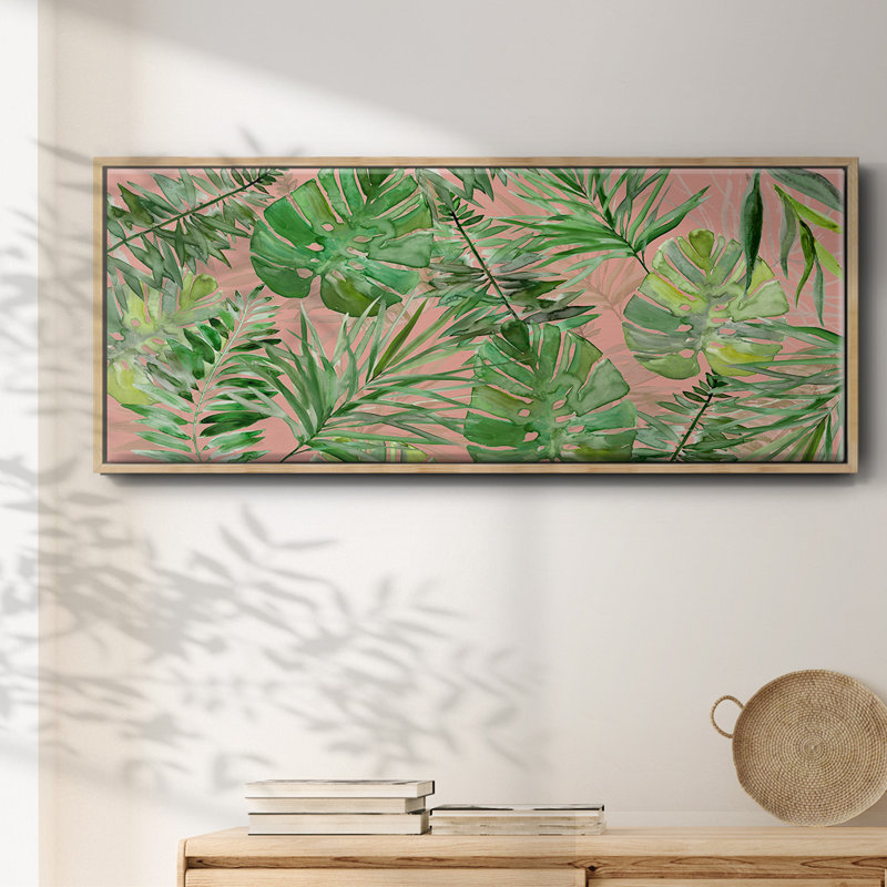 Carnet de croquis tropical, corail, toile encadrée