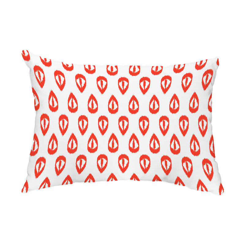  Tears Outdoor Rectangular Pillow Cover & Insert, Orange