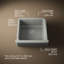 Évier de cuisine Whitehaven® L 23,5 po x l 21,5625-14225600