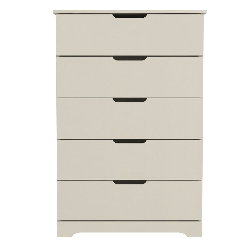 Commode 5 tiroirs l 31,5 po Aroob, Beige