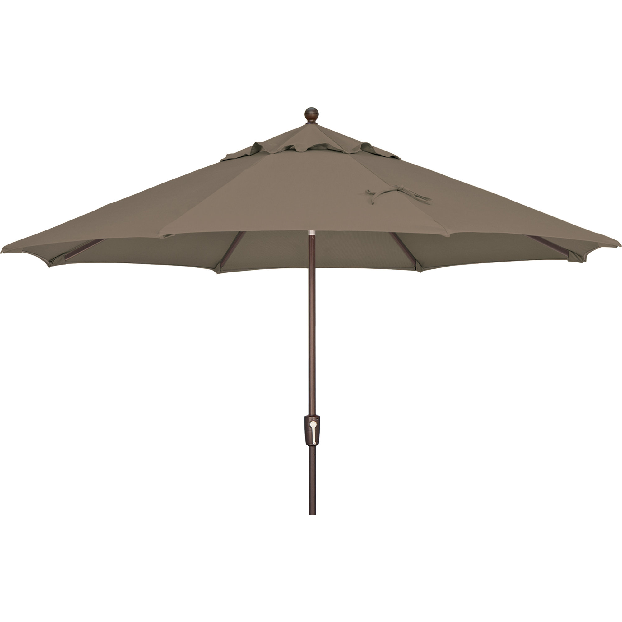 Launceston 132'' Outdoor Umbrella, Bronze, Taupe Canvas