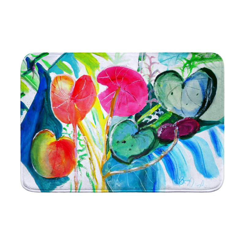 Tapis de bain Cyclamen, L 36 po x l 24 po