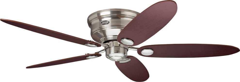 Hunter Deckenventilator LOW PROFILE 112 / 132 cm Chrom gebürstet