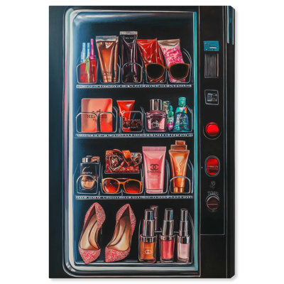 Fashion Vending Machine Canvas by Art Remedy