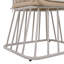 Chaise de salle à manger d'extérieur MP1 - Structure en osier et en acier, capacité de poids de 300 lb, avec coussin