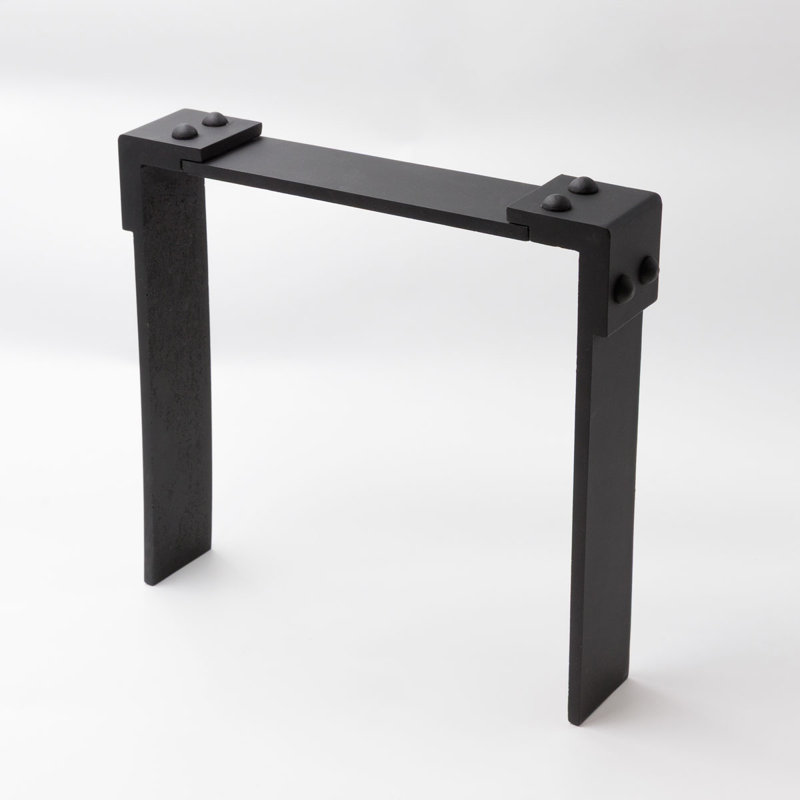 ForgeCraft Small Adjustable 2" Wide Beam Strap, (Designed for Beam Sizes from 3.5"W x 3.5"H to 9.5"W x 9.5"H), Urethane, Factory Painted Black