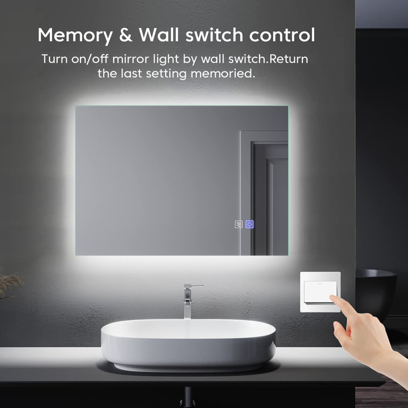 Miroir de salle de bain Caellum, H 27,95 po x l 20 po x P 1,38 po